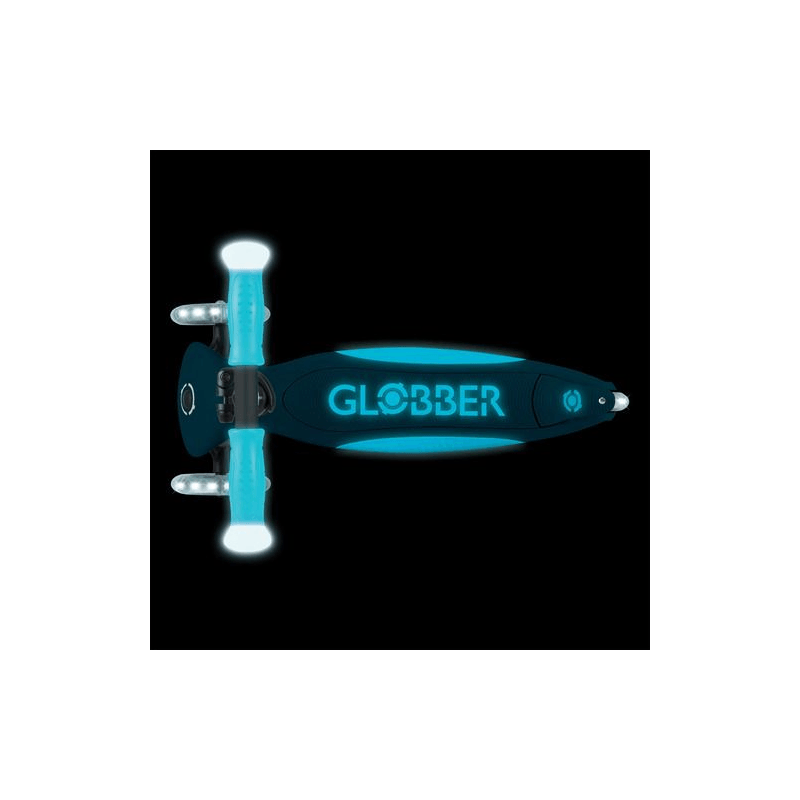 Globber Monopatin Elite Glow Lights, Petrol Blue 839-100
