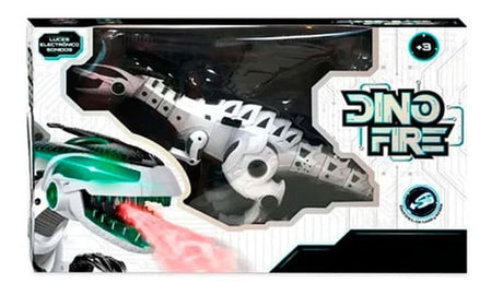 Dinofire Xl Dinosaurio Robot Lanza Vapor Luz Sonido Ik0021