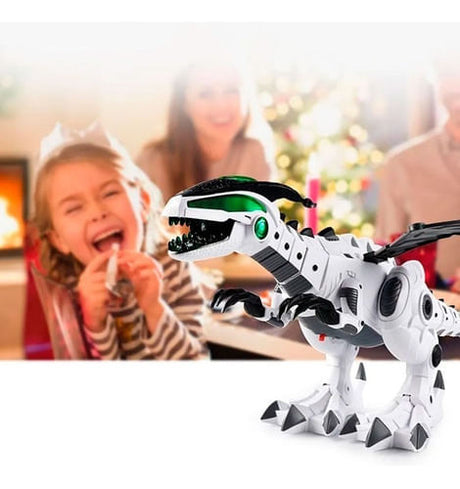 Dinofire Xl Dinosaurio Robot Lanza Vapor Luz Sonido Ik0021