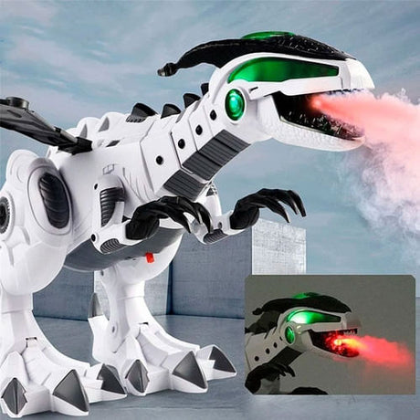 Dinofire Xl Dinosaurio Robot Lanza Vapor Luz Sonido Ik0021