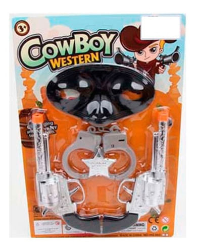 Set De Cowboy Con Esposas 2 Pistolas 1770184