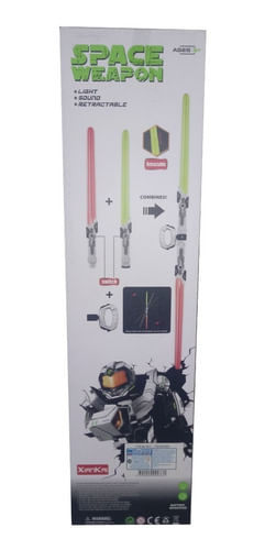 Espada Espacial Doble Con Sonido Yb00586 6445