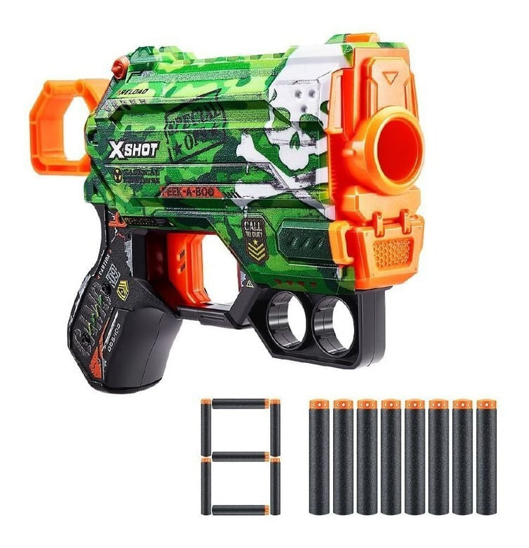 Pistola X-shot Skins Menace Con 8 Dardos 7297-36515 Zuru