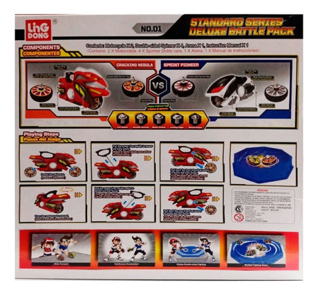 Spin Fighter 5 Lanzador Rip And Go Deluxe Battle Pack Mt0109