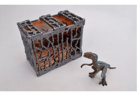Dinosaurio Velociraptor Con Jaula 1876096