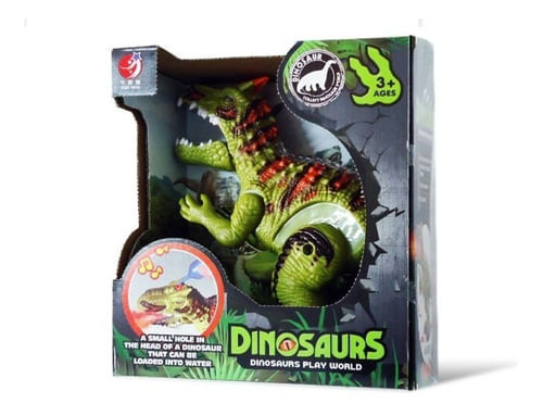 Dinosaurio A Pila con Luz Sonido Y Movimiento Kqx15