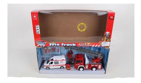 Set De Bombero Camión Con Luz Y Sonido 1693241