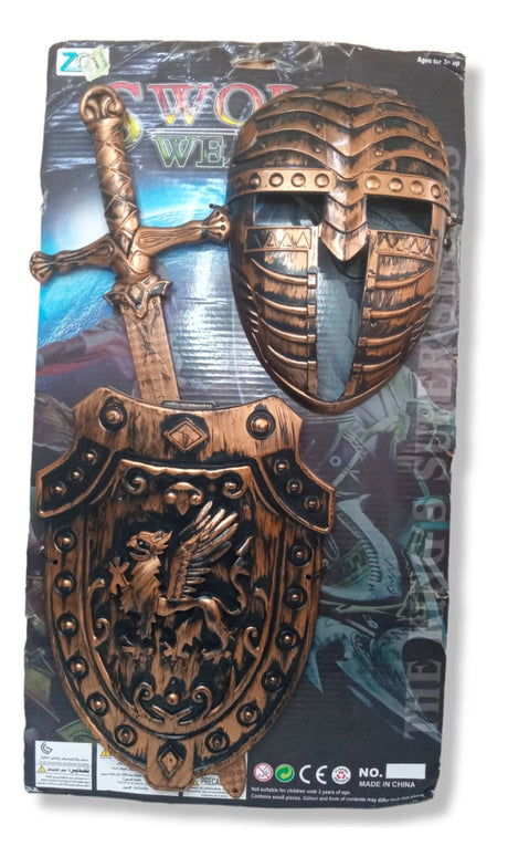 Espada, Escudo Y Máscara Guerrero 50821