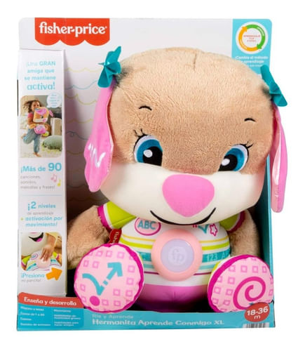 Fisher Price Hermanita Rie Y Aprende Conmigo Xl Hdy17 Mattel