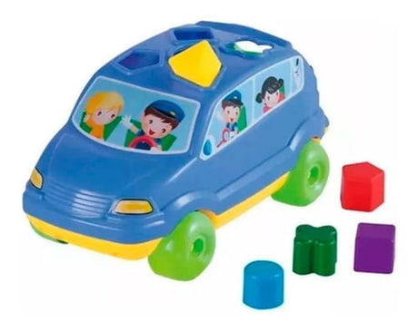 Auto Arrastre Didáctico Baby Car Con Encastre 704 Calesita