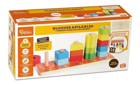 Benic Bloques Didacticos Apilables De Madera Be01 Shine