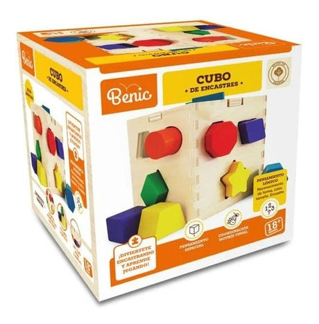 Benic Cubo Didactico De Encastre De Madera Be12 Shine