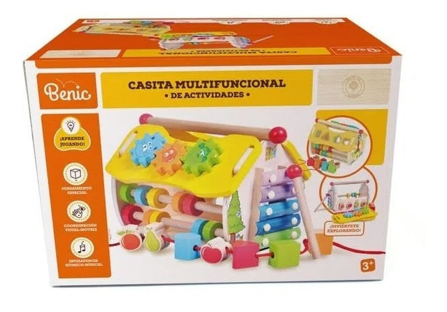 Benic Casita Multifuncional Didactica De Madera Be15 Shine