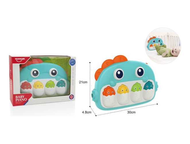 Piano Cunero Musical Dino Para Bebé 2144288 Huanger