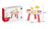 Batería Y Piano 2 En 1 Interactivo Rosa 2147836 Huanger