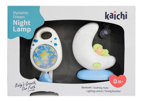 Set Lampara Y Cunero Musical Con Bluetooth Celeste 1726857
