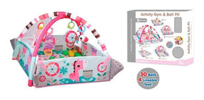 Gym Y Pelotero 2 En 1 Animalitos Rosa 1895707
