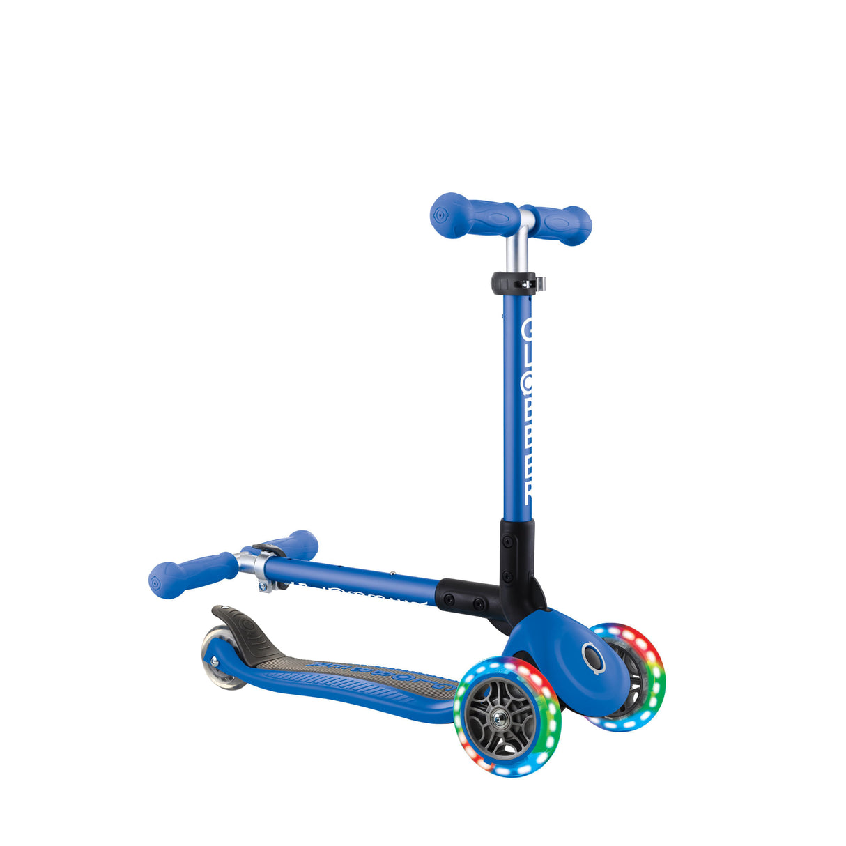 Globber Monopatin Junior plegable Lights Navy Blue 437-100