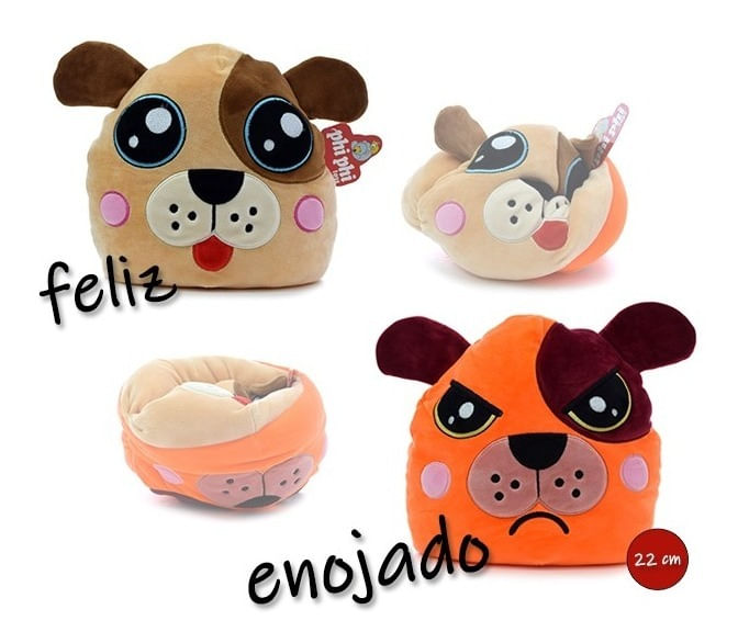 Peluche Phi Phi Animales Reversibles 9614 Feliz/enojado