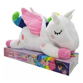 Juliana Unicornio luminoso de peluche blanco SISJUL081