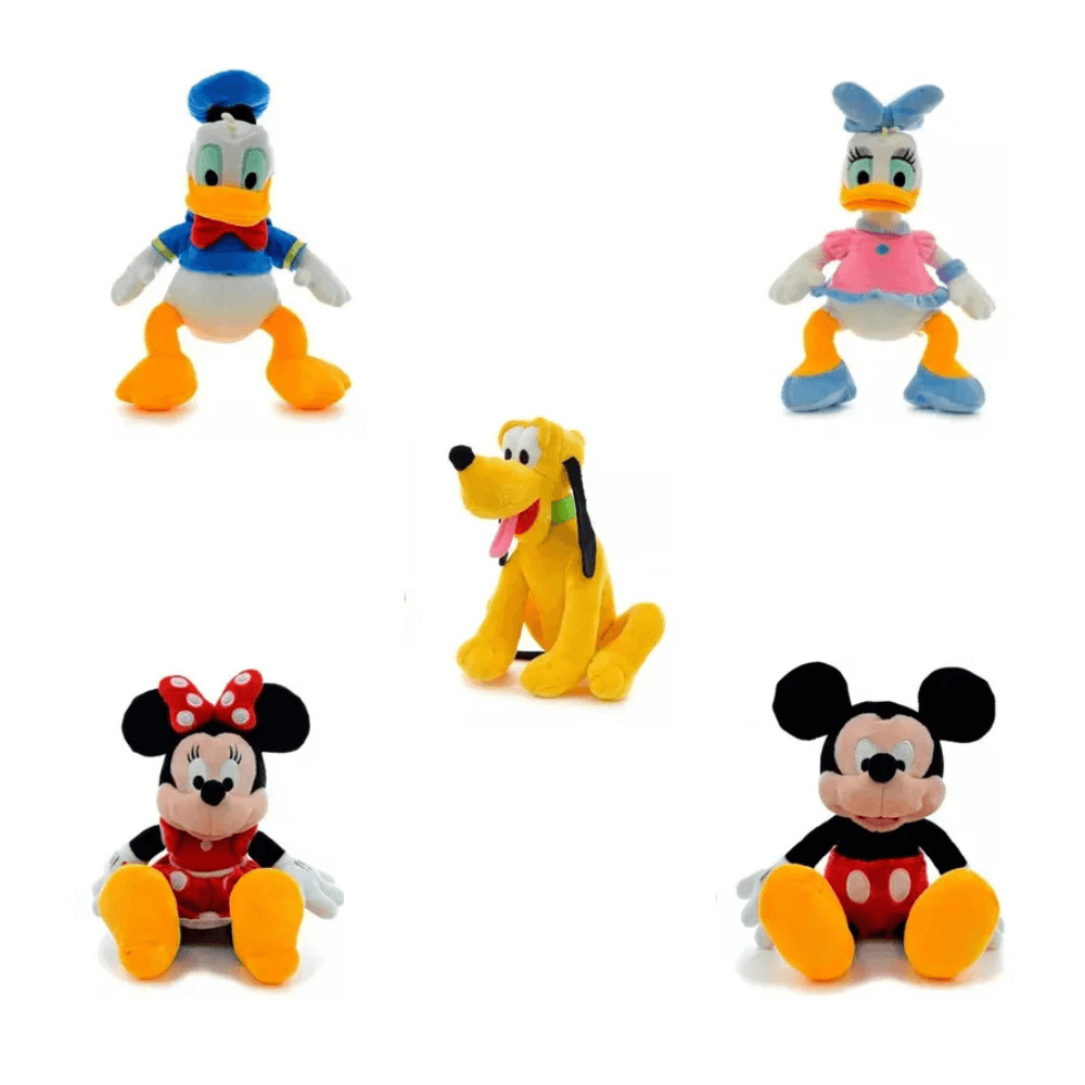 Combo 5 Peluches Clasicos Infantil Disney Phi Phi Toys