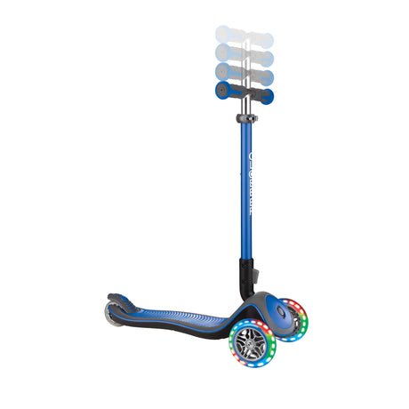 Globber Monopatin Elite Deluxe Lights Navy Blue 444-400