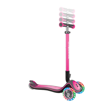 Globber Monopatin Elite Deluxe Lights Deep Pink 444-410