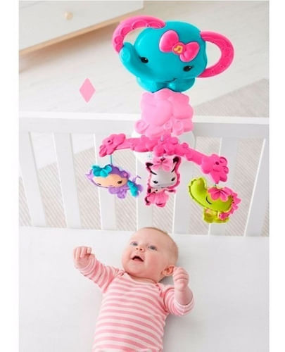 Fisher Price Movil Musical Rosa Drd69