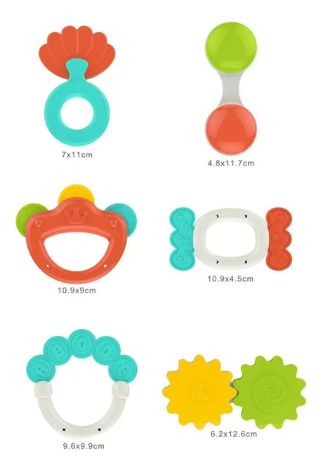 Set De Regalo Sonajeros Y Mordillos 6 Piezas 1862386 Huanger