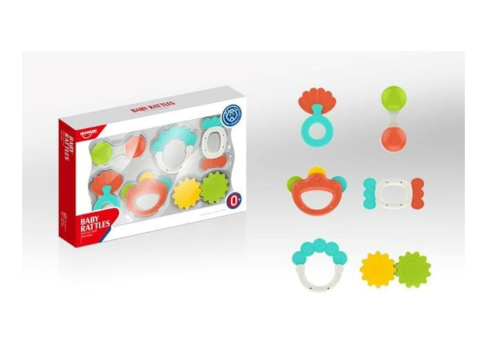 Set De Regalo Sonajeros Y Mordillos 6 Piezas 1862386 Huanger