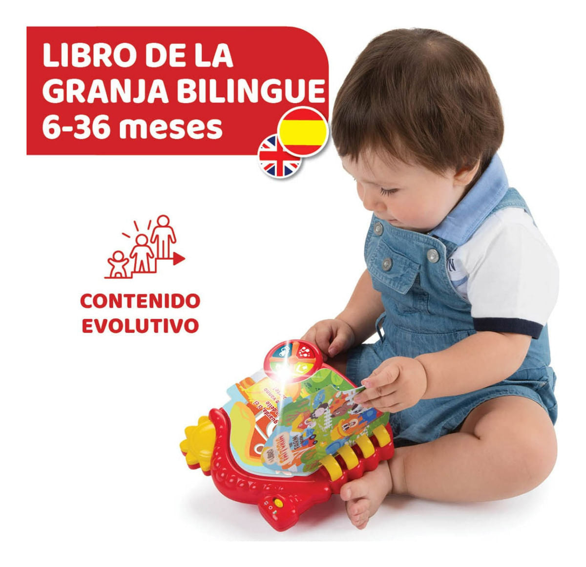 Chicco Libro De La Granja Interactivo Y Bilingüe 10514000040