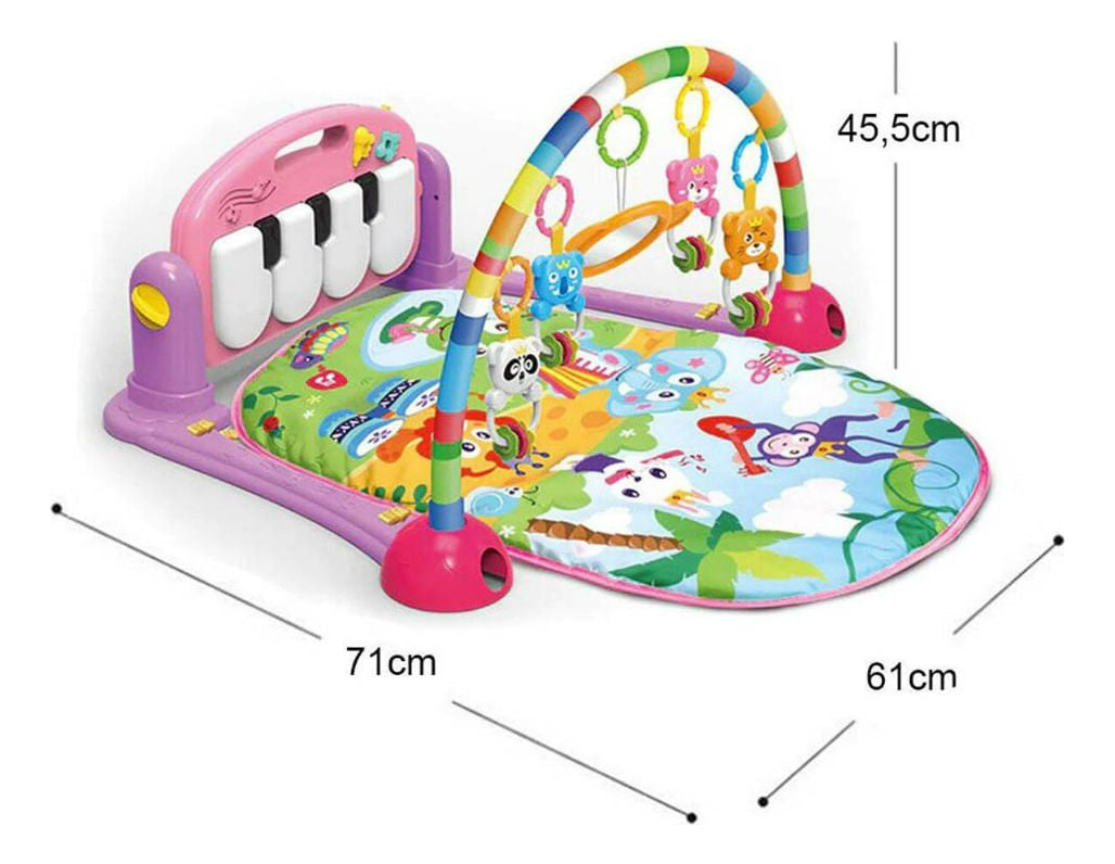 Gimnasio Piano De Bebe Musical Rosa 1765532 Huanger