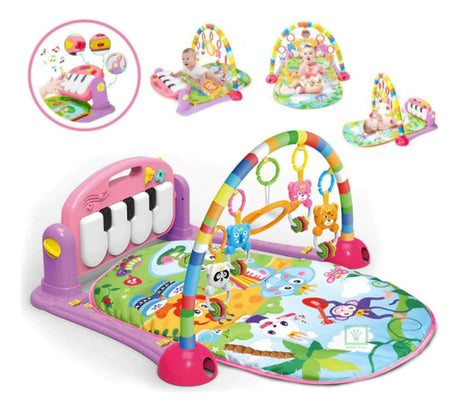 Gimnasio Piano De Bebe Musical Rosa 1765532 Huanger