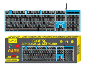 Teclado Gamer Mecanico Retroiluminado Aoas M500 64234 Shine