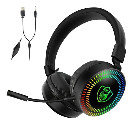 Auriculares Gamer Headset Gm19 3d Stereo Rgb Luz 64197 Shine