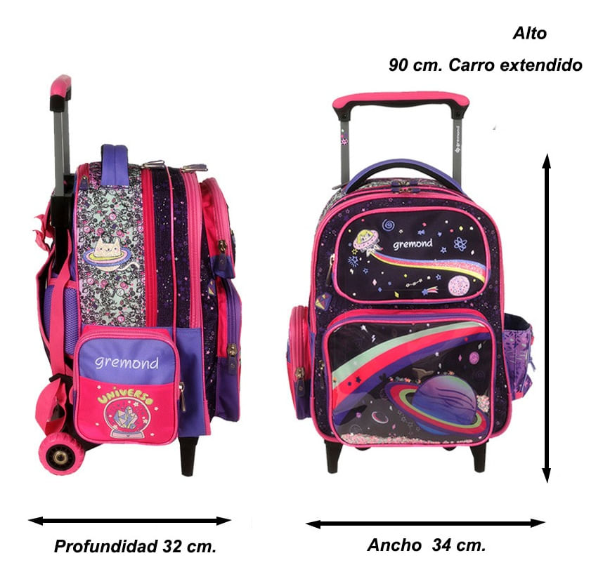 Gremond Mochila Con Carro Kids 26l Espacial 05051470084