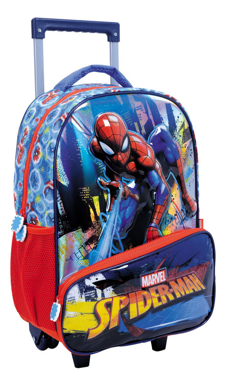 Mochila Spiderman City Con Carro 17 Pulgadas 38232