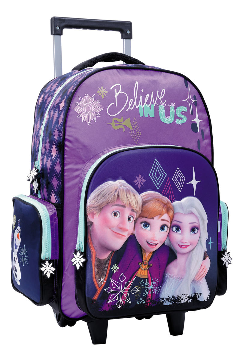 Mochila Frozen Relieve Con Carro 18 Pulgadas 57817