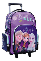 Mochila Frozen Relieve Con Carro 18 Pulgadas 57817