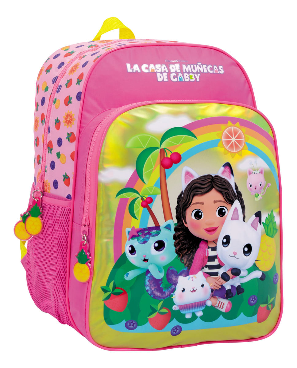 Mochila Gabby's Dollhouse Rainbow Espalda 16 Pulgadas 35206