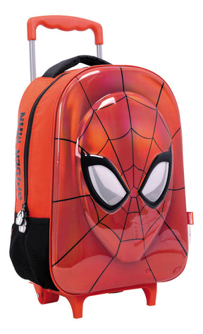 Mochila Spiderman Mascara Con Carro 16 Pulgadas 31234