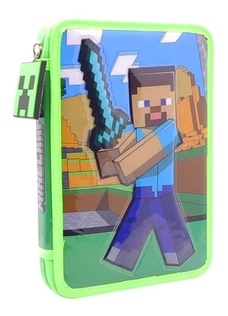 Cartuchera Pvc Minecraft 1 Piso Mi505 Cresko