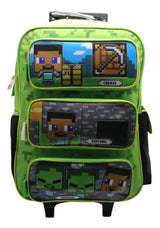 Mochila Minecraft Con Carro 18 Pulgadas Mi309