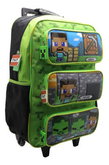 Mochila Minecraft Con Carro 18 Pulgadas Mi309