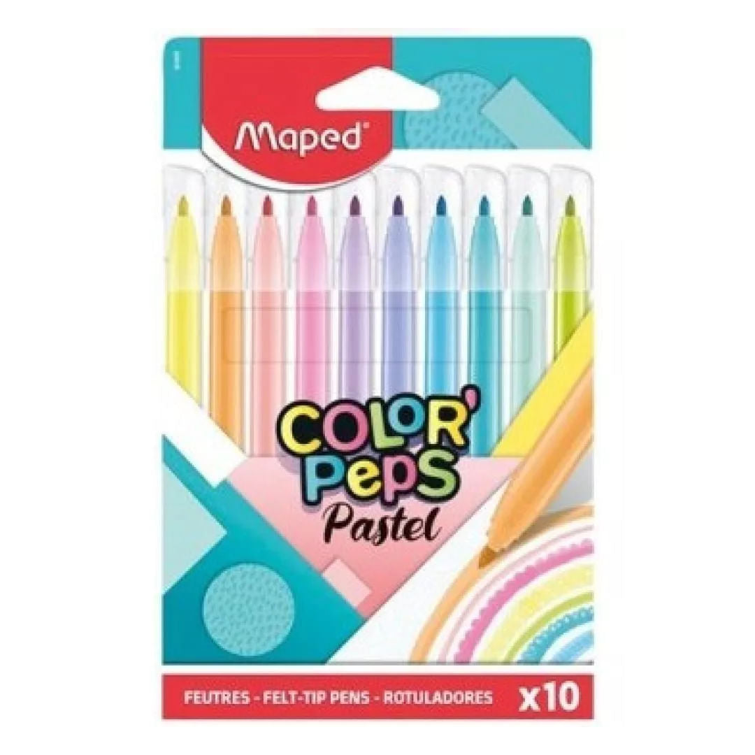 Maped Color's Peps Rotuladores de color pastel x10 845469