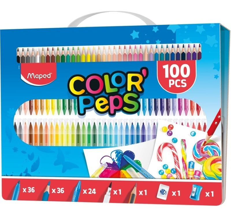 Maped Color's Peps Kit Para Colorear Con 100 Piezas 907003