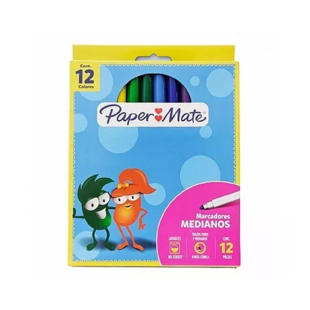 Paper Mate Marcadores Unipunta x12 unidades G10106
