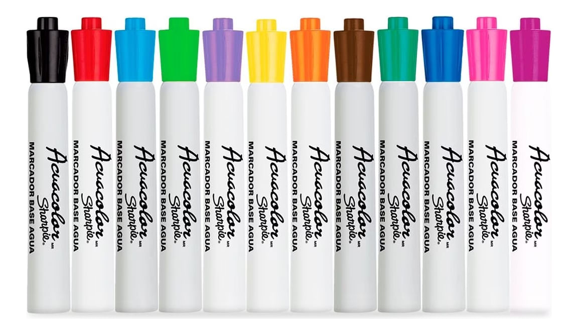 Marcador Acuacolor 12 Piezas Sharpie