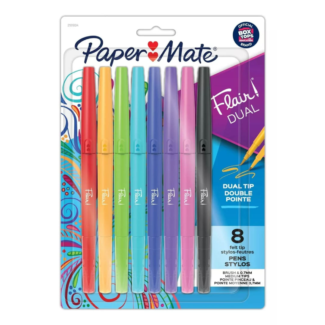 Paper Mate Flair Rotuladores de doble punta 08 unidades 2181387