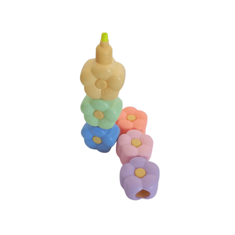 Resaltador 5 Colores Modelo Flores SL6601 Kinderland